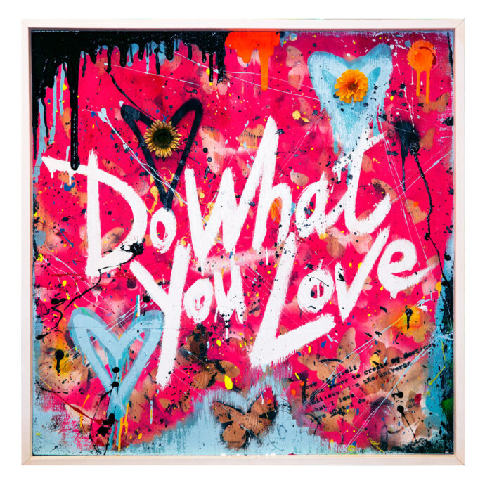 Do What You Love - pink by Sergey Gordienko