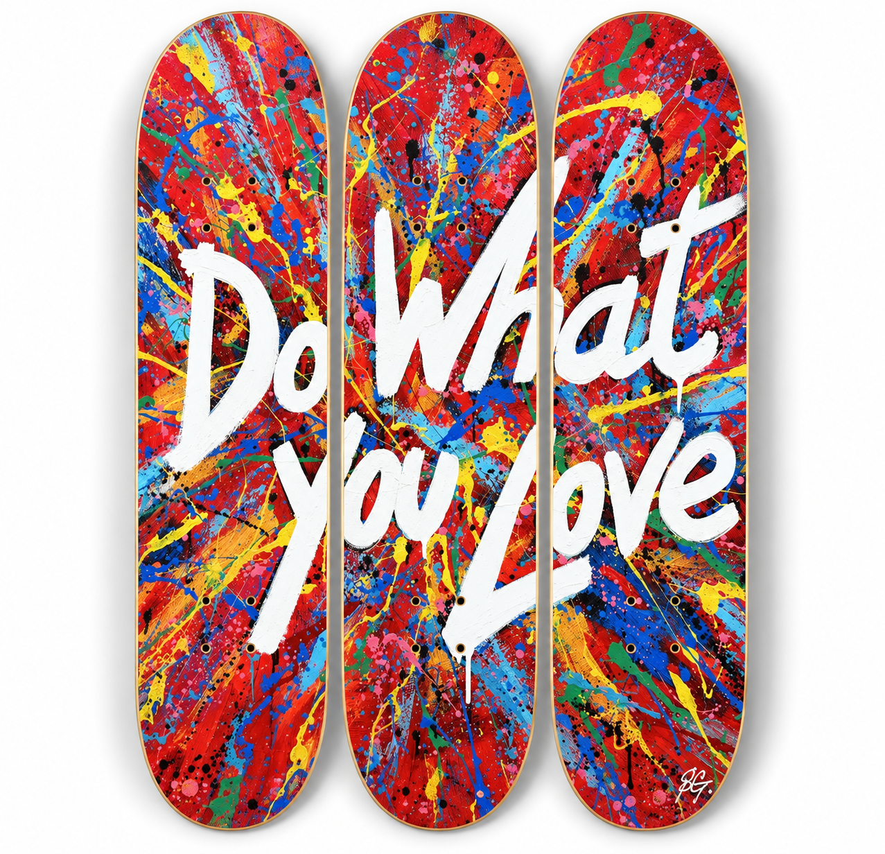 Skateboard Wall Art 3 Deck Set