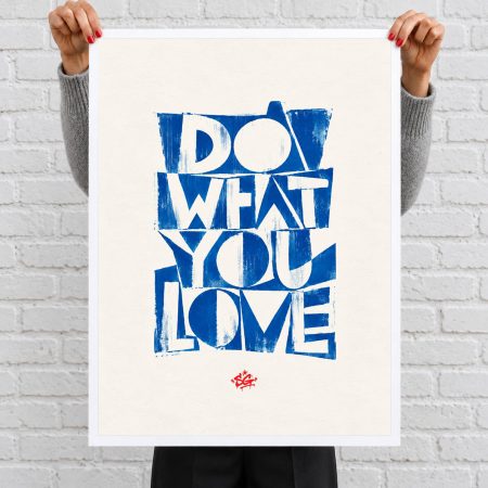 Blue Constructivism – Do What You Love Art Print 21/26 Limited Edition — photo 2