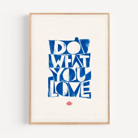 Blue Constructivism – Do What You Love Art Print 21/26 Limited Edition — photo 3