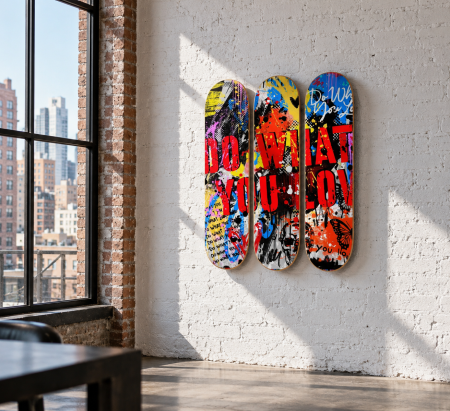 Color Riot – 3-Piece Skateboard Wall Art Set — photo 3
