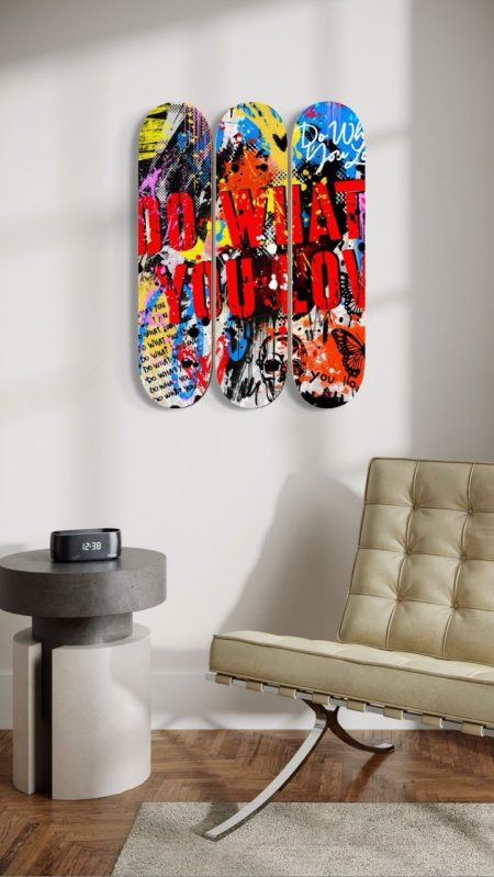 Color Riot – 3-Piece Skateboard Wall Art Set — photo 2