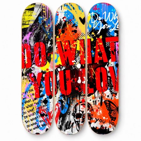 Skateboard Wall Art 3 Deck Set