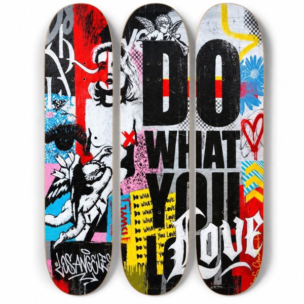 Skateboard Wall Art 3 Deck Set
