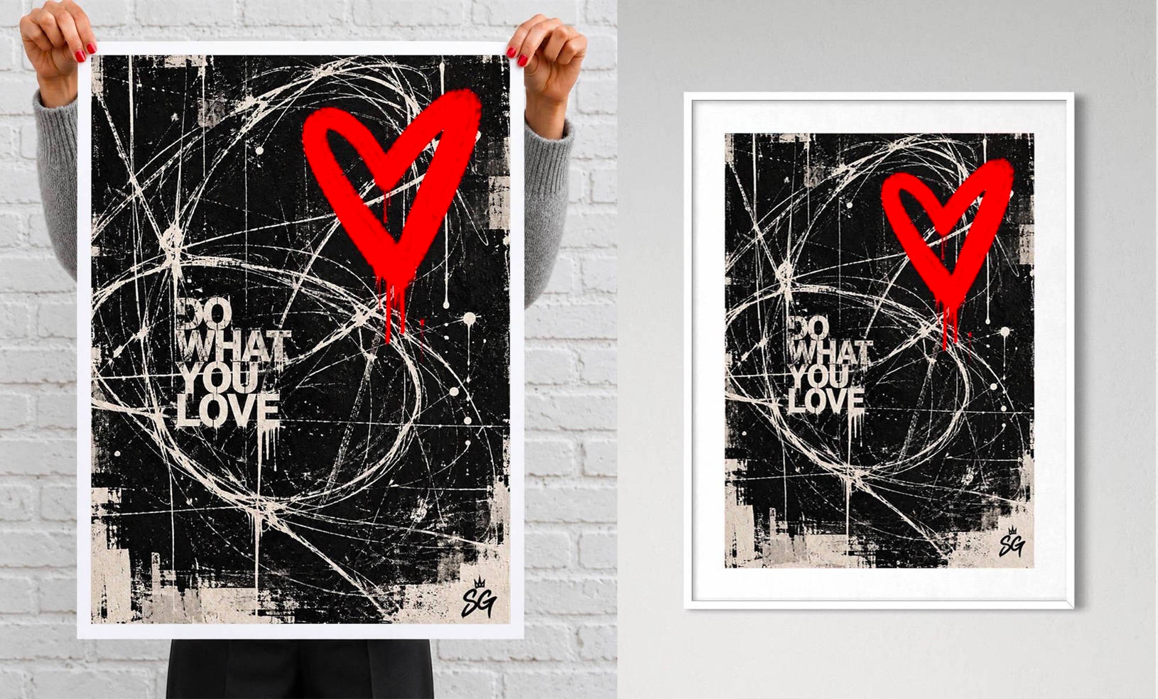  DWYL Art Prints , hand-signed and numbered. When an edition sells out, it's gone.