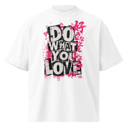 Unisex organic oversized high neck t-shirt